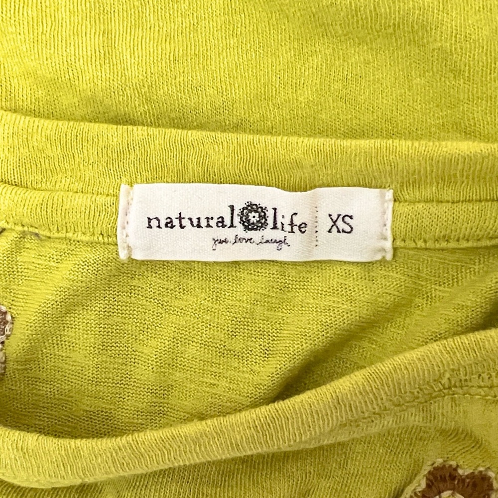 Natural Life Floral Embroidered Long Sleeve Raglan Top - Picture 4 of 5